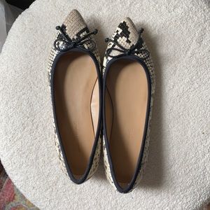 Rarely worn snakeskin flats